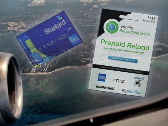 Earning Miles With Bluebird and Vanilla Reload 
