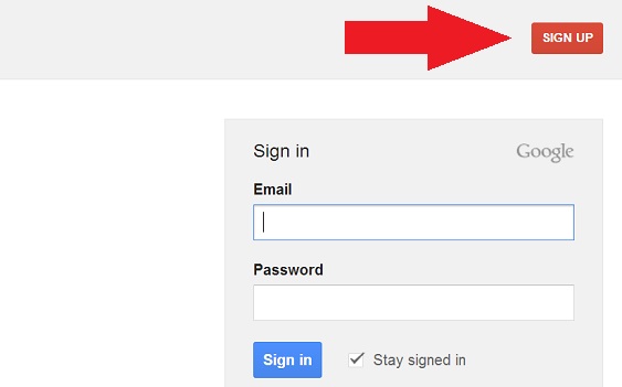 Sign Up! Create a Google Account