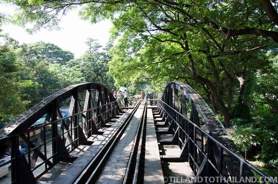 Trees overshadowing the Bridge on the River Kwai