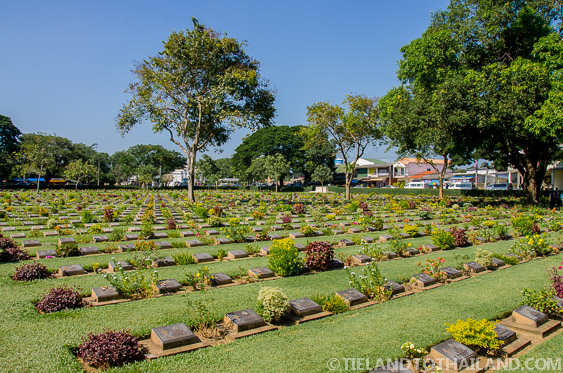 Kanchanaburi War Cemetery is home to over 7,000 soldiers
