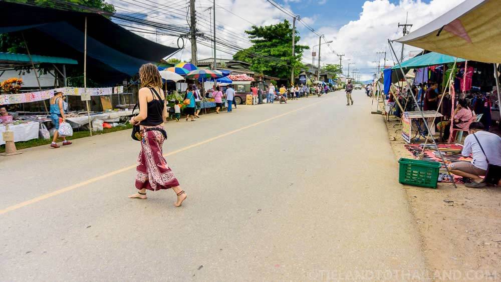 Spaghetti strap shirts and walking around barefoot are not acceptable in Thailand.