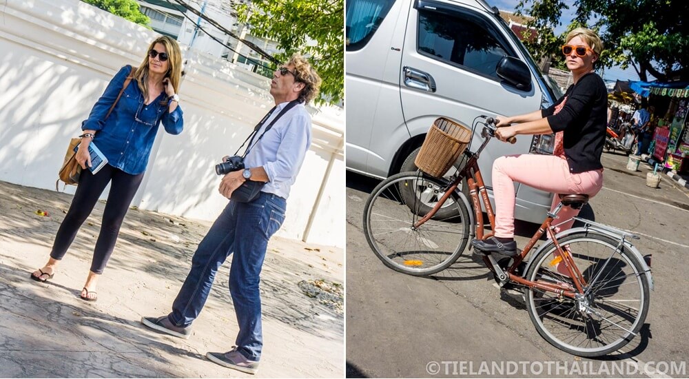 Long sleeves and pants are great to wear at a Thai temple