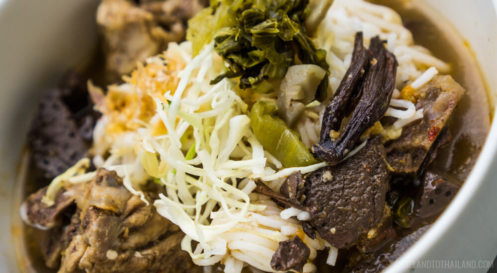 Don't be afraid to try nam ngiaw, a dish found in Northern Thailand