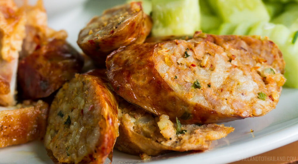 Sai Oua is a Northern Thai food easily sampled from Thai market