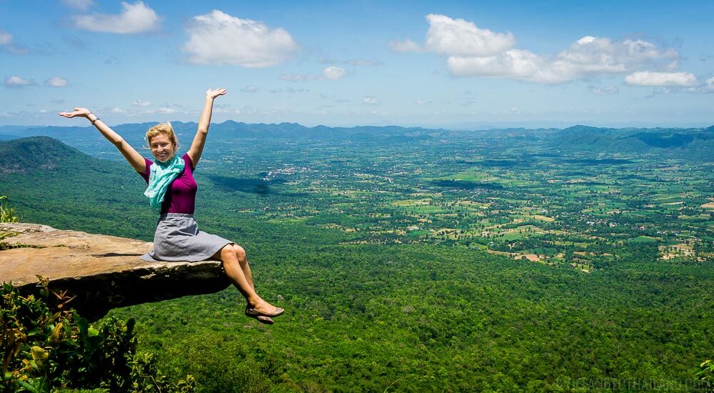 Hum Hod Cliff in Sai Thong National Park in Chaiyaphum