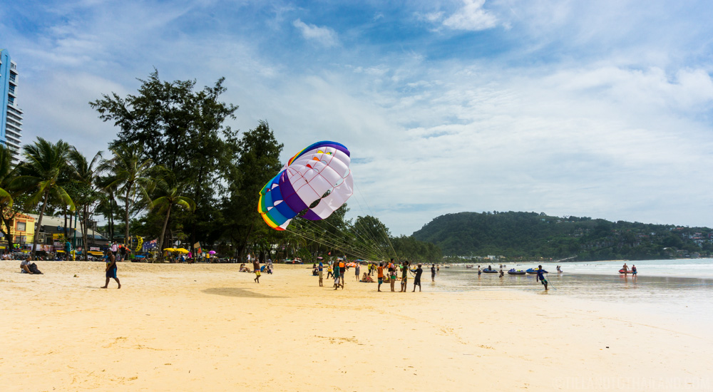 Parasailing on Patong Beach, Phuket