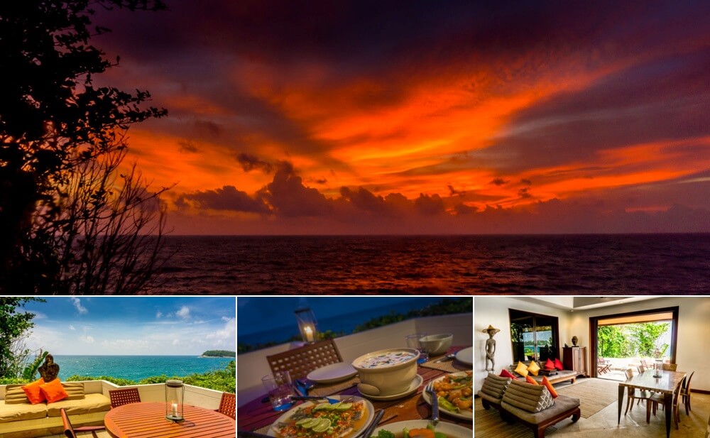 Catch a sunset at Cape Kata Villa in Phuket, Thailand