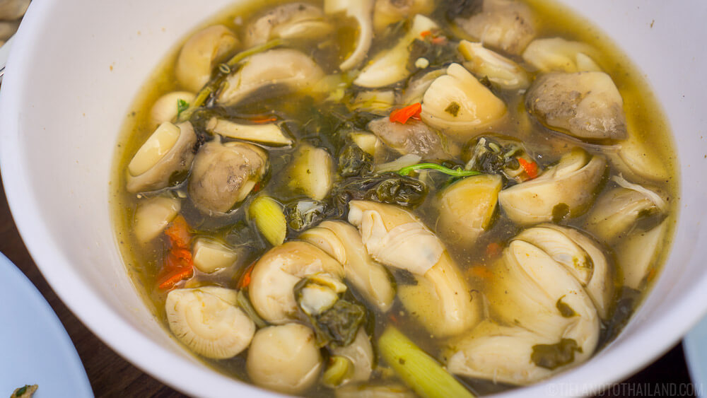Hot and Sour Mushroom Soup from Isaan, Thailand