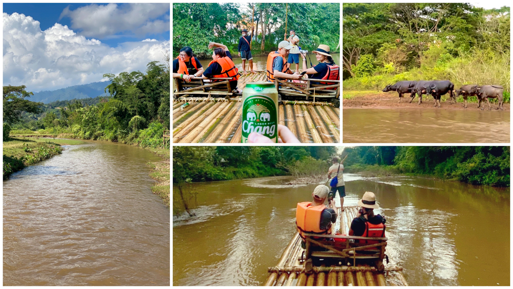 Mueang Khong Bamboo Rafting